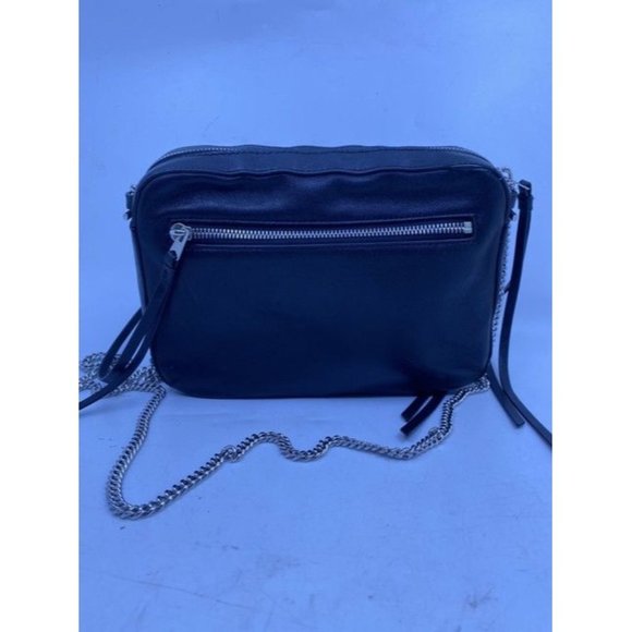 Allsaints Fleur De Lis Black Soft Leather Cross Body Bag - Picture 2 of 10